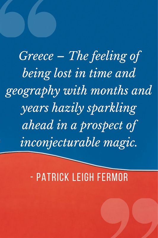 Patrick Leigh Fermor quotes about Greece