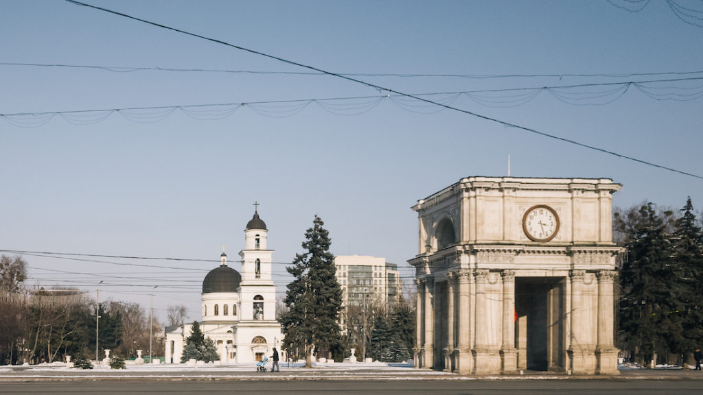 Triumphal Arch and Cathedral of Chisinau