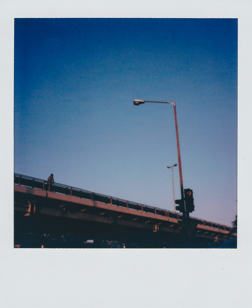 Man in Athens May 2021 Polaroid SX-70