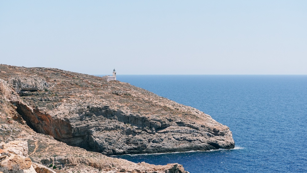 Lighthouse and sea