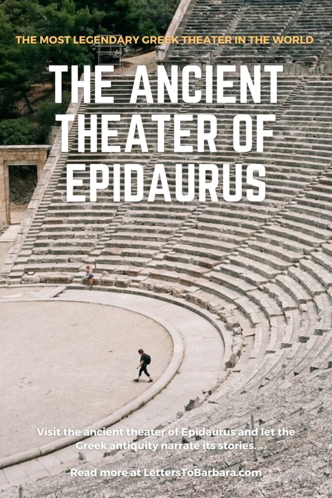 Ancient Theater of Epidaurus Pinterest Pin