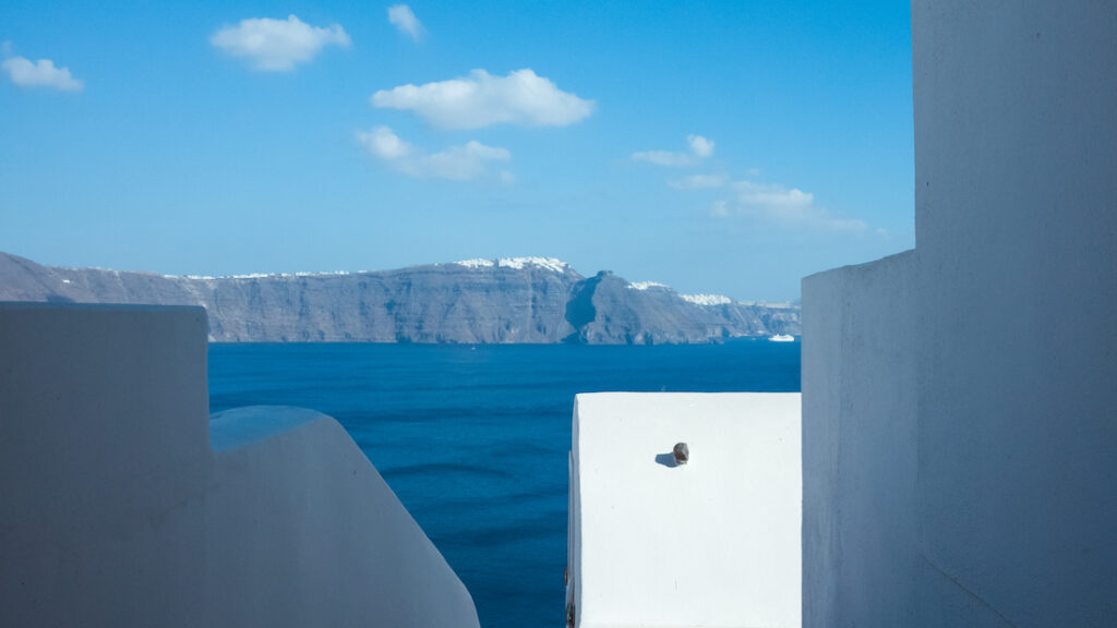 Fira from Oia view Santorini