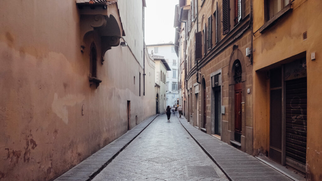 Road in Florence Italy