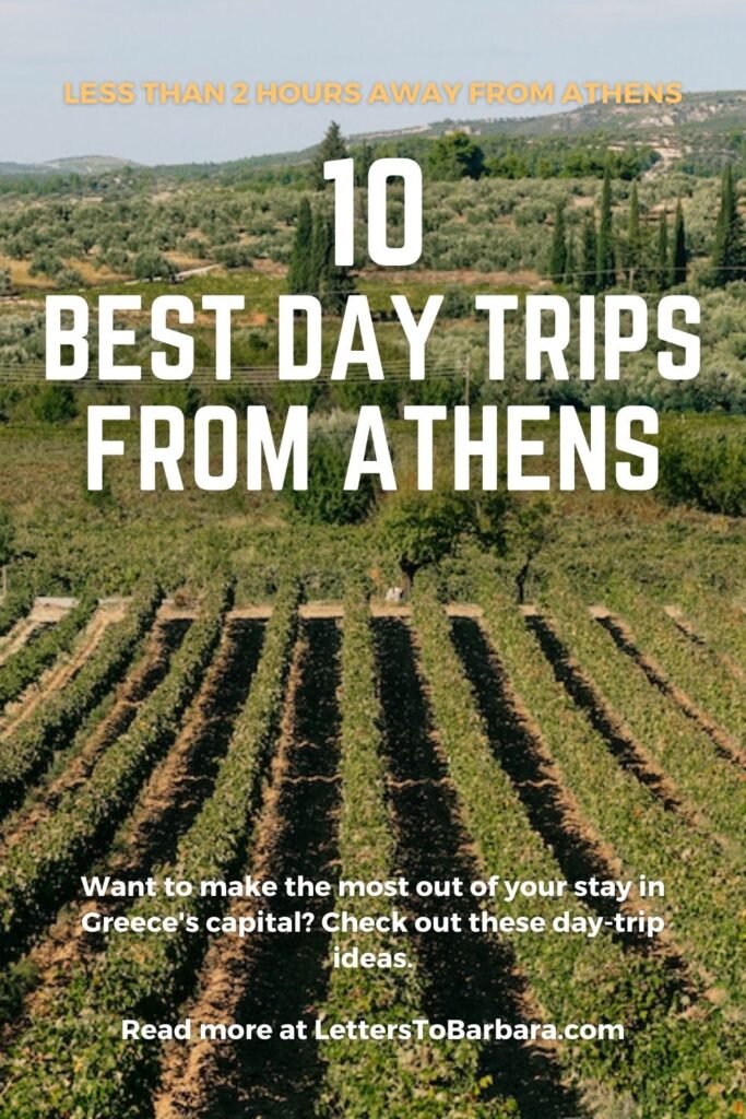 10 best day trips from Athens Greece Pin