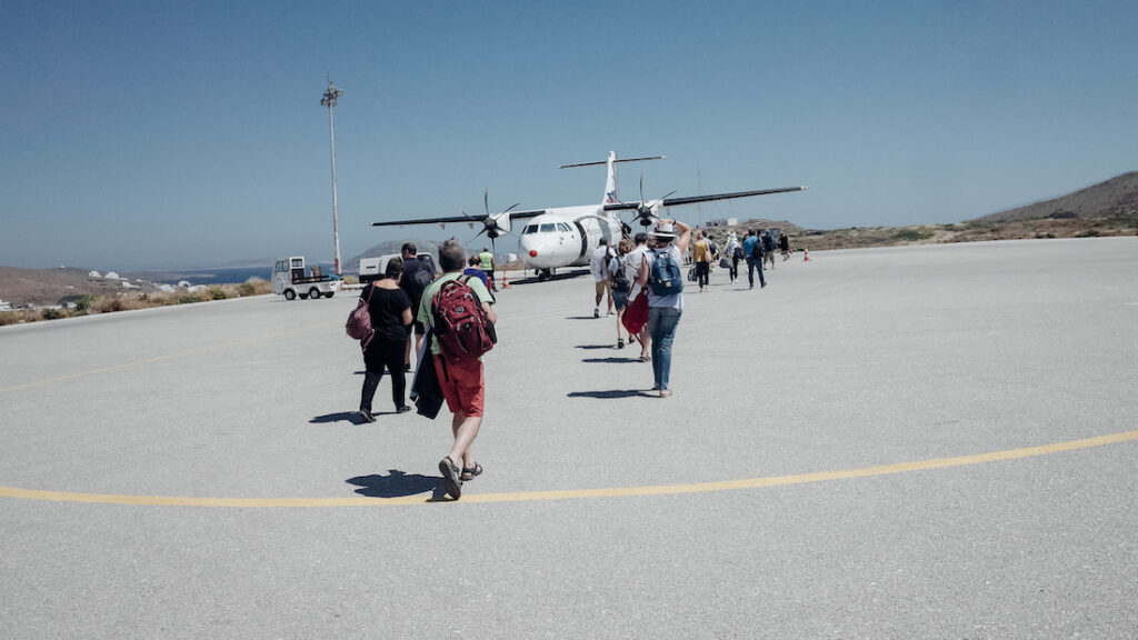 Travel tips for Greece at the airport of Astypalaia