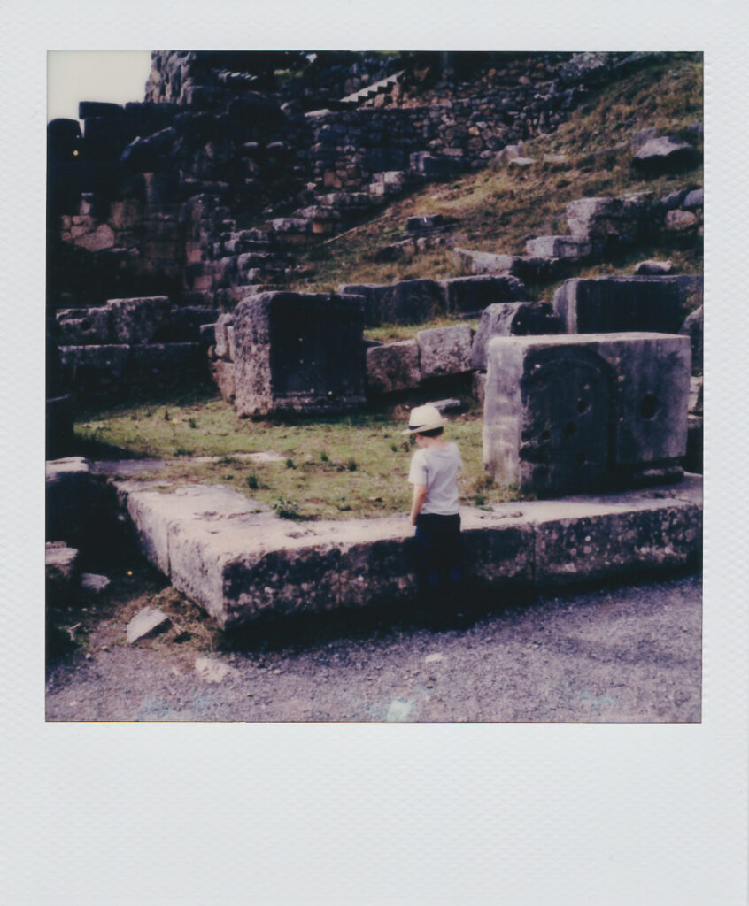 Delphi polaroid street photography