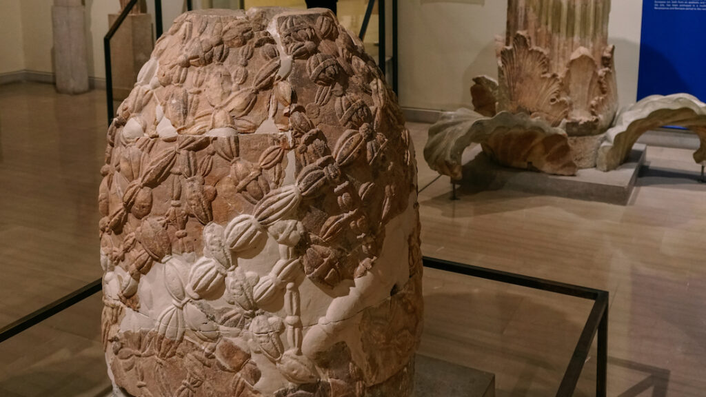 The original navel of the Earth in Delphi museum