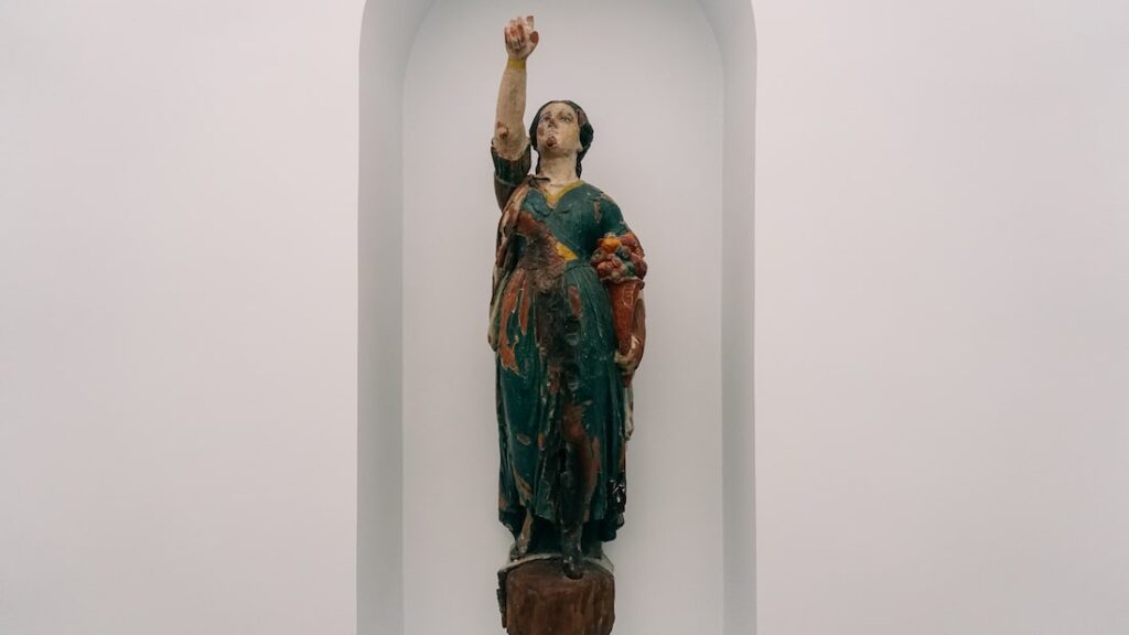 Akroprora Figureheads in the Nautical Museum of Galaxidi