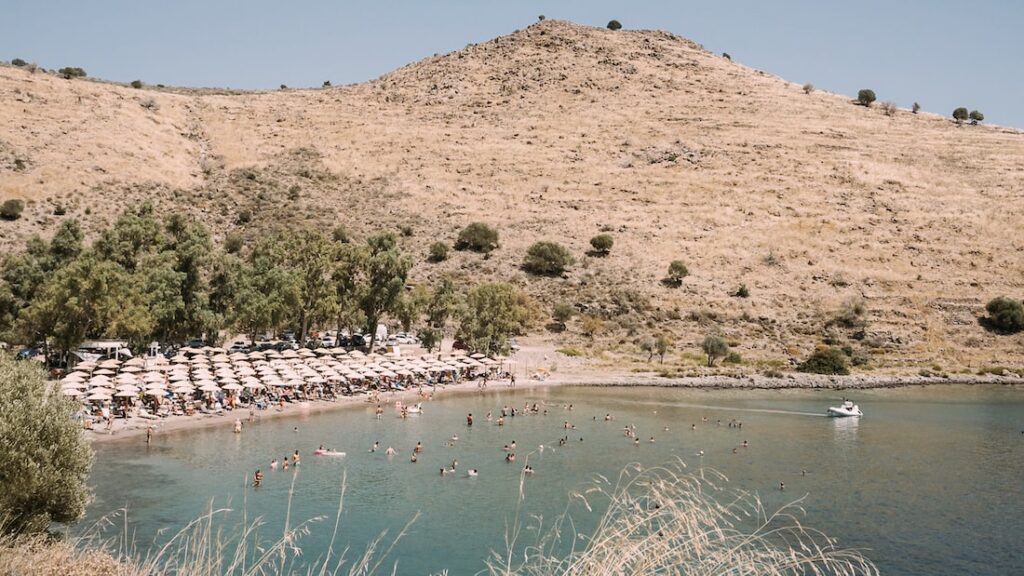 Best things to do in Aegina visit the Klima Beach