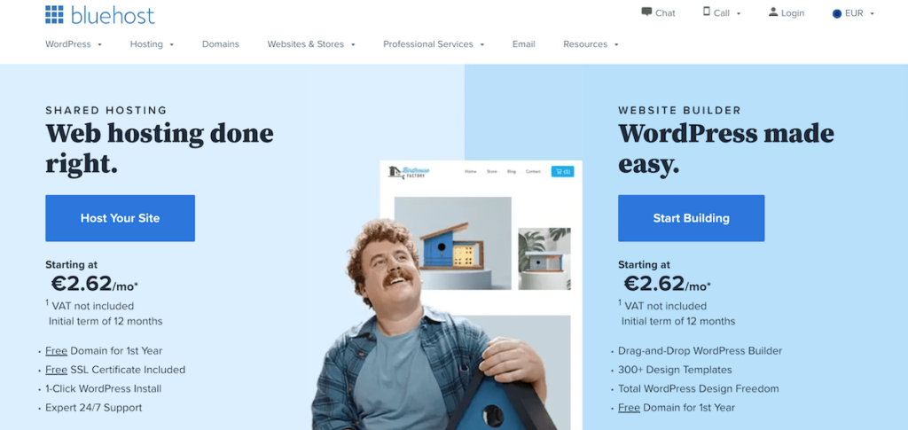 Bluehost best blogging platform