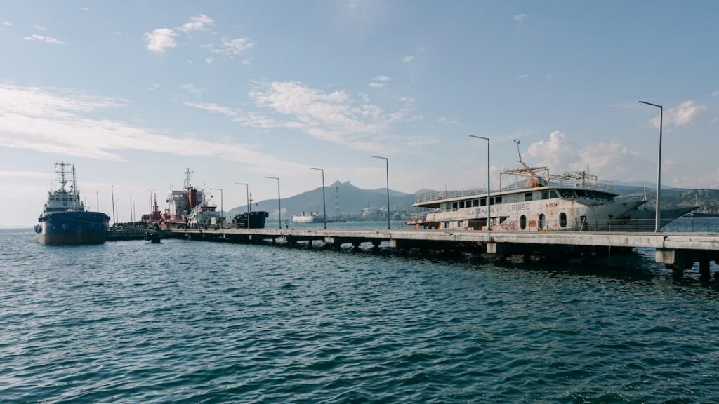 Elefsina promenade by the sea