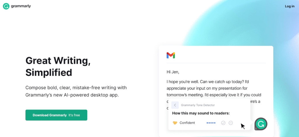 Grammarly best writing tool for beginner bloggers