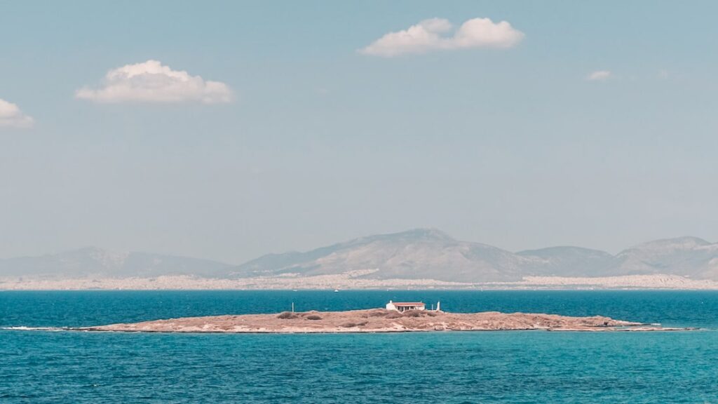 Landscape of Aegina and the Attica region