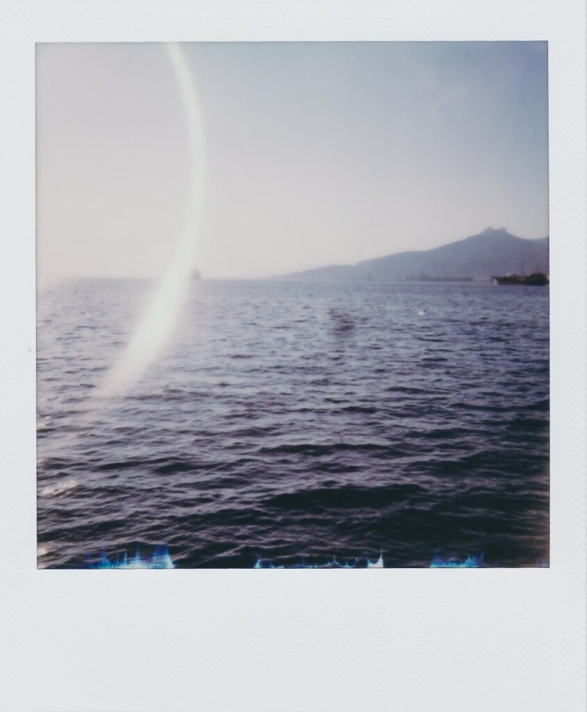 The sea Polaroid Sun 660