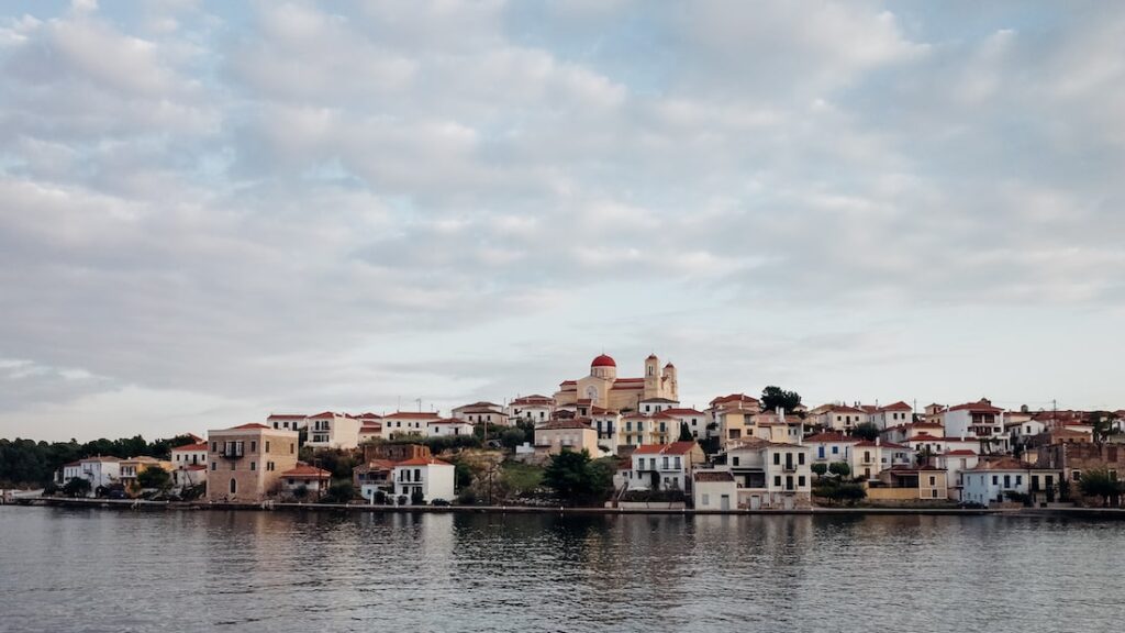 The town of Galaxidi in Fokida central Greece