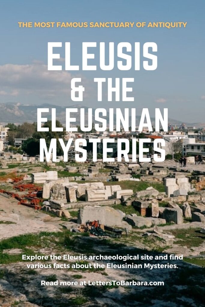 Eleusis archaeological site and the Eleusinian Mysteries Pin