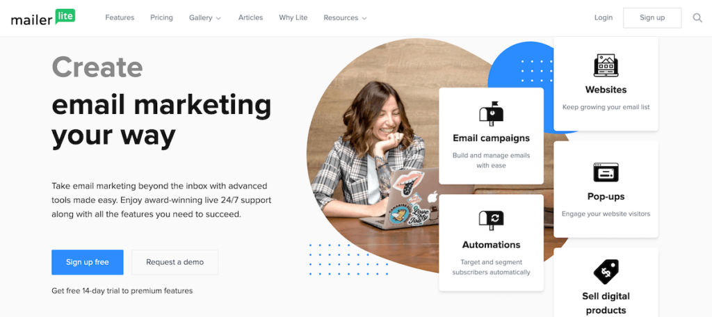 Mailerlite best email marketing tool for bloggers