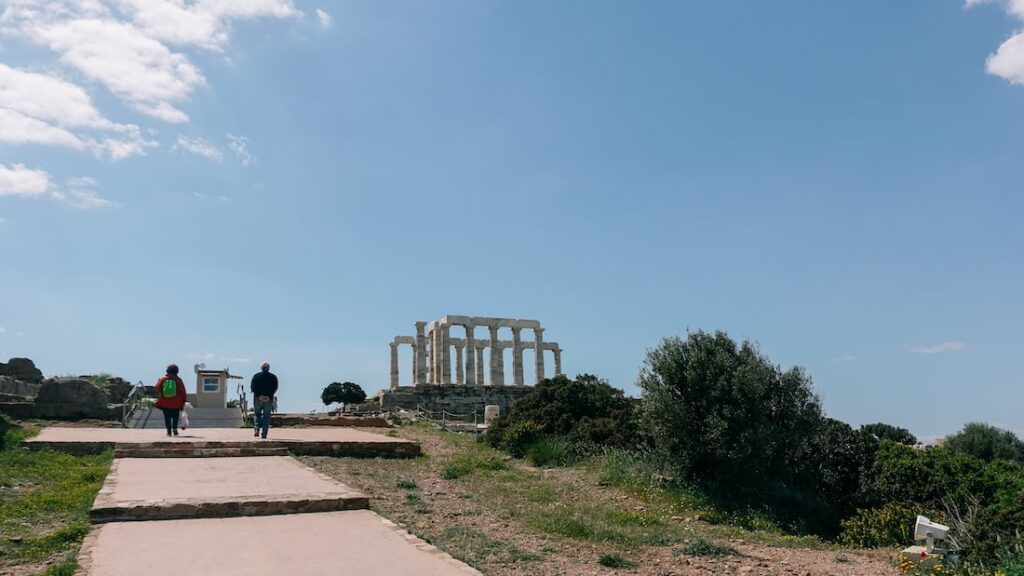 Approaching the Temple of Poseidon