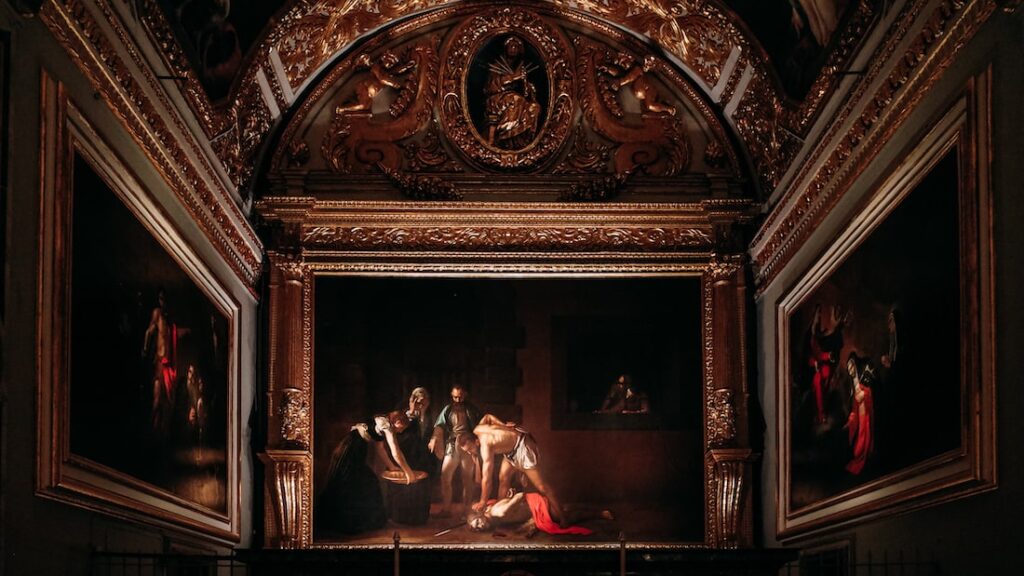 Caravaggio's paintings in the St John Co-Cathedral