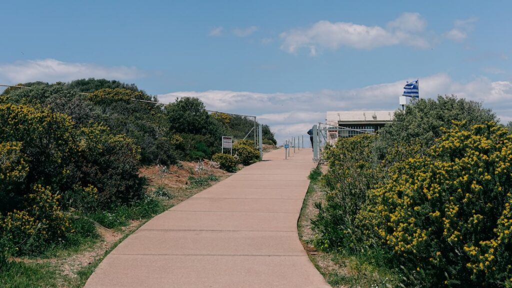 Entrance to the Cape Sounion archaeological site