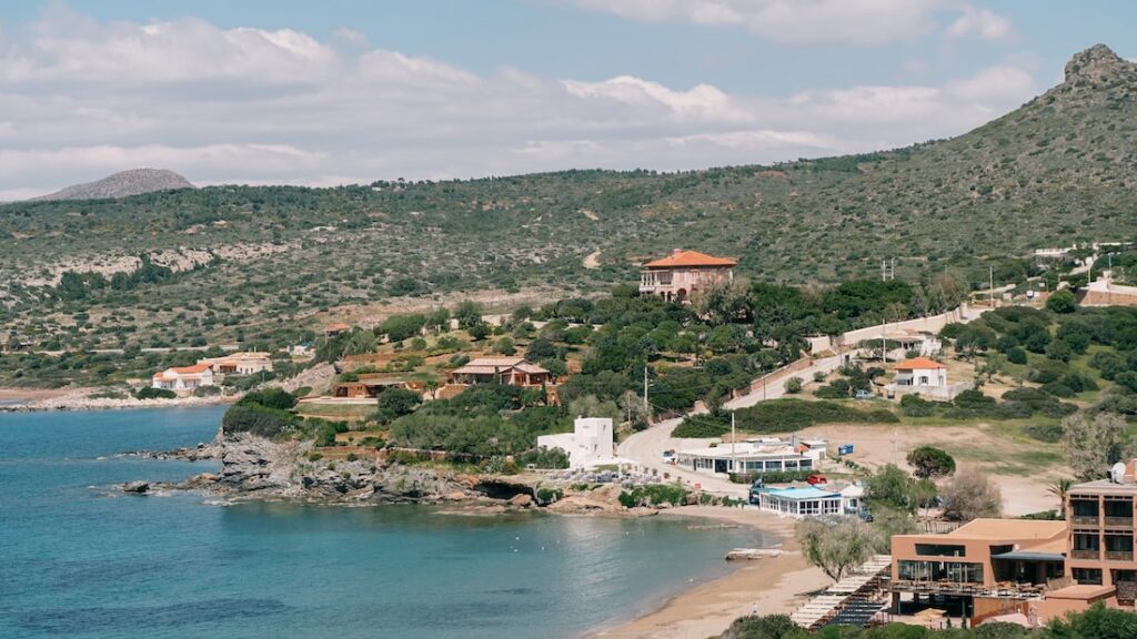 Sounio bay and the Aegeon hotel