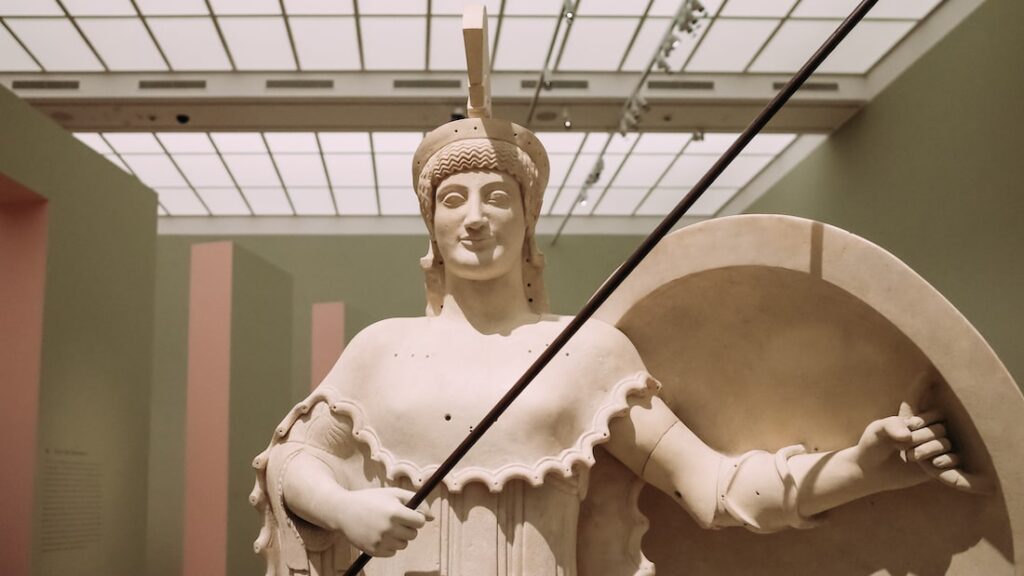 Athena 1980s-2010 cast in artificial marble Die Kunst der Wiederholung