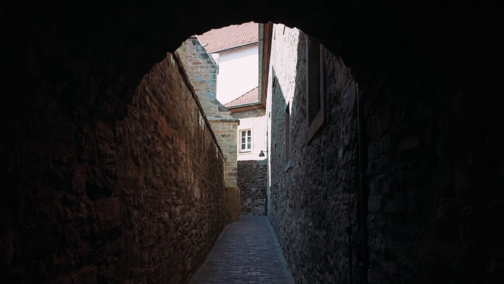 The Witches Street in Osnabrück Hexengang