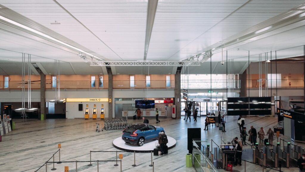 Gothenburg international airport Volvo car