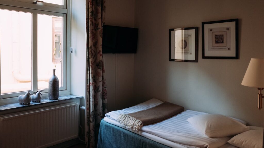The bed at Hotel Royal Gothenburg