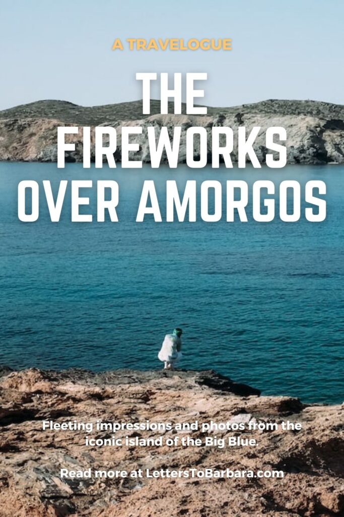 The fireworks over Amorgos Greece Pin