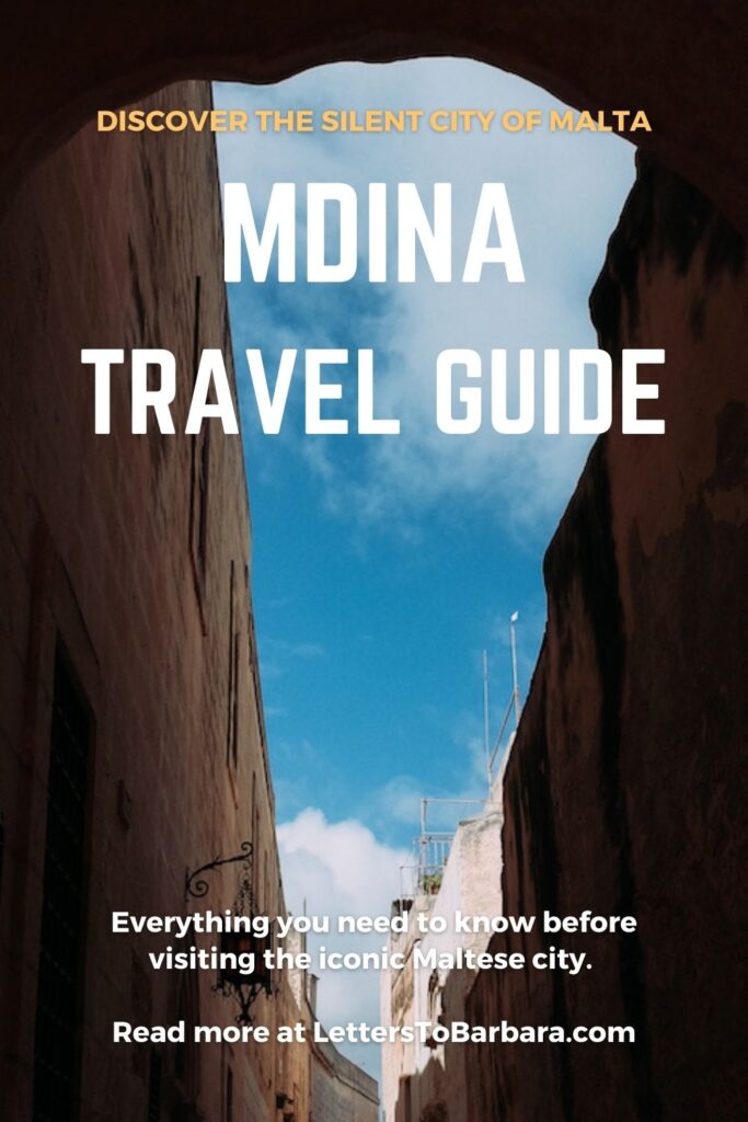 Things to do in Mdina travel guide Pin