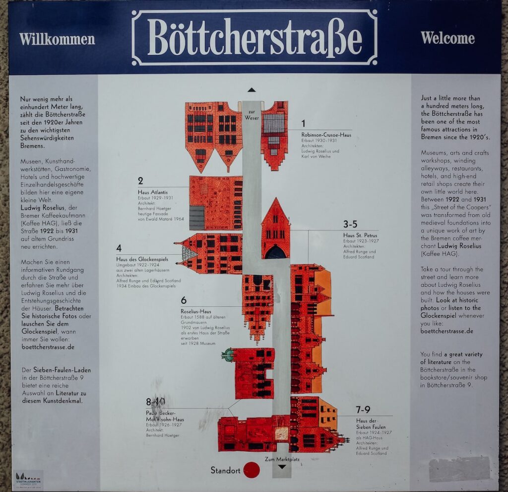 Böttcherstraße map