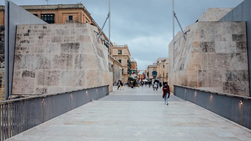 City Gate of Valletta formerly known as Kingsgate in Pynchon V Valletta