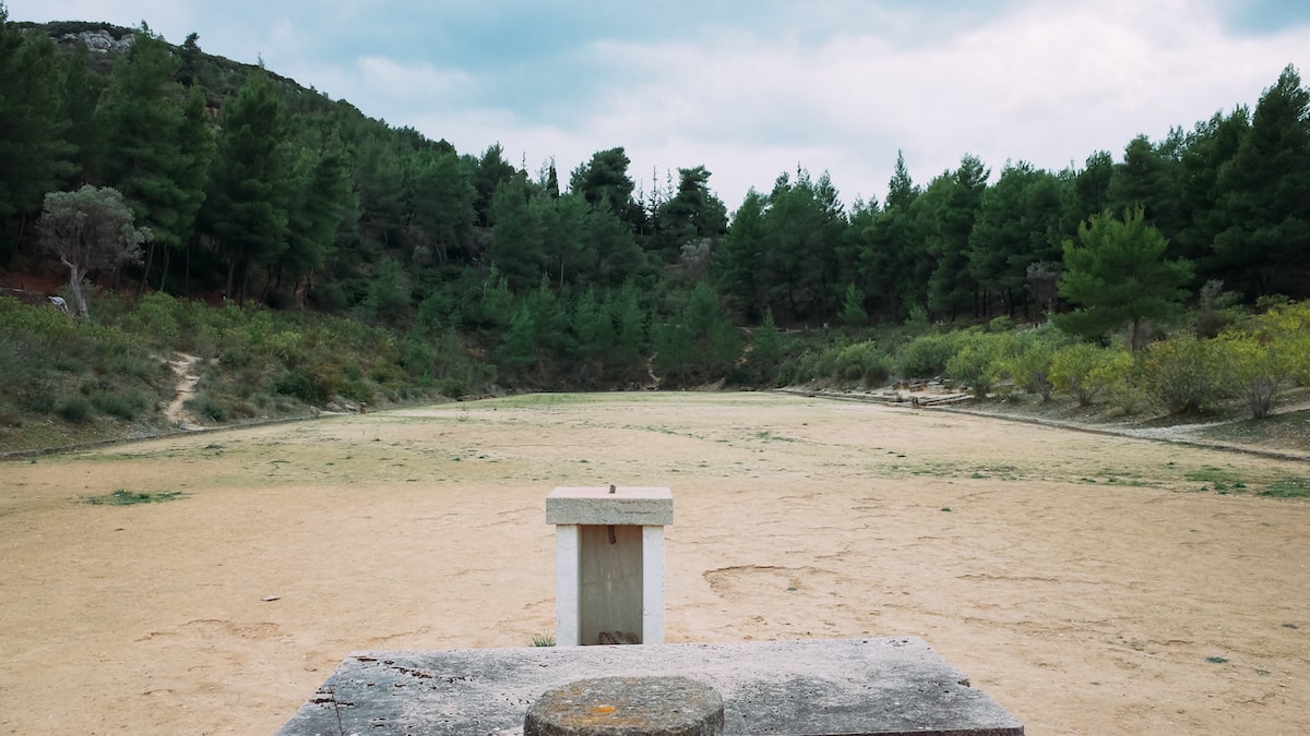 The ancient stadium of Nemea Greece