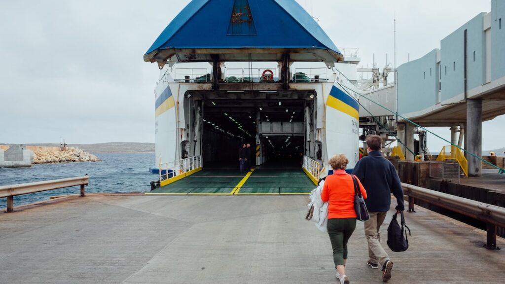 The ferry from Cirkewwa to Gozo