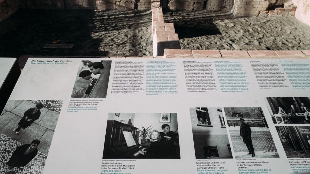 Berlin Wall Memorial information point at Grenzhaus