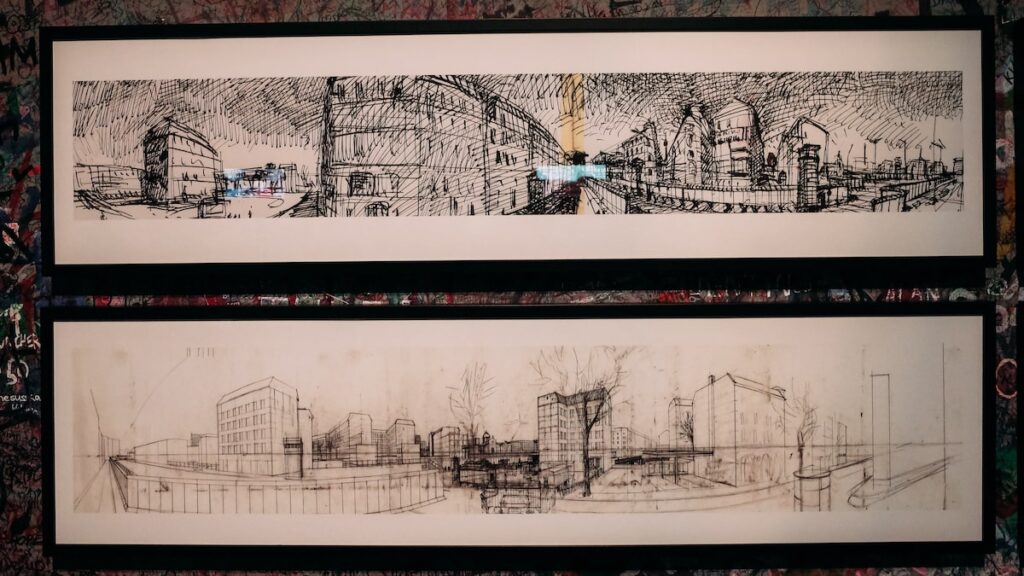 First sketches Berlin Wall