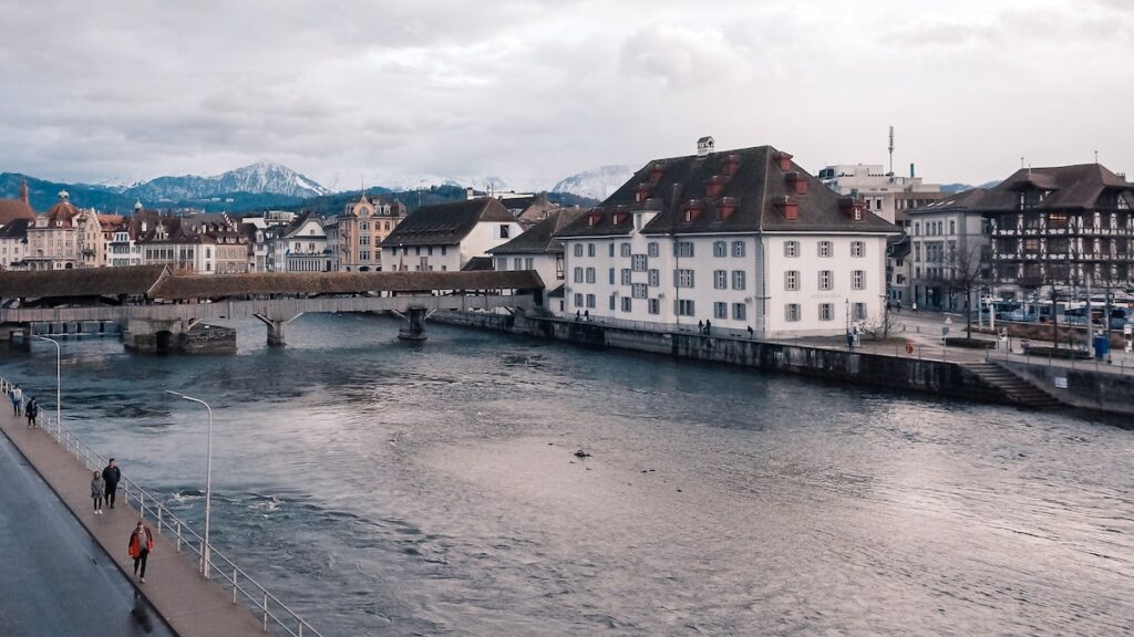 View of river Reuss in Lucerne Switzerland best things to do