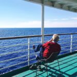 A man on a ferry enjoying the view - Deck time 2022