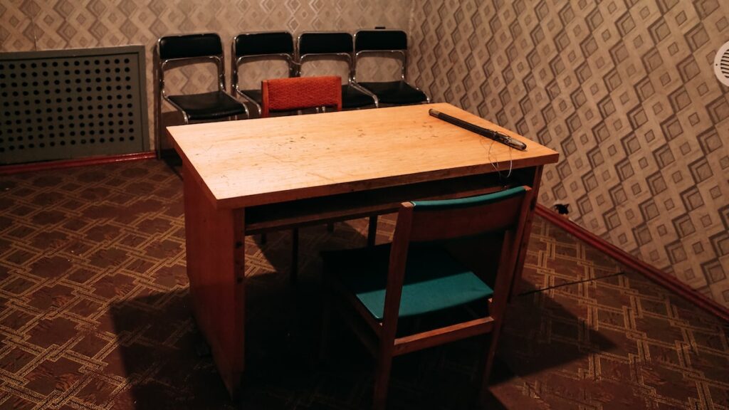 Interrogation room at the KGB Museum Riga