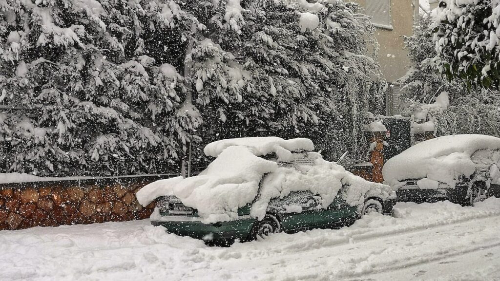 The severe snowfall in Athens in January 2022