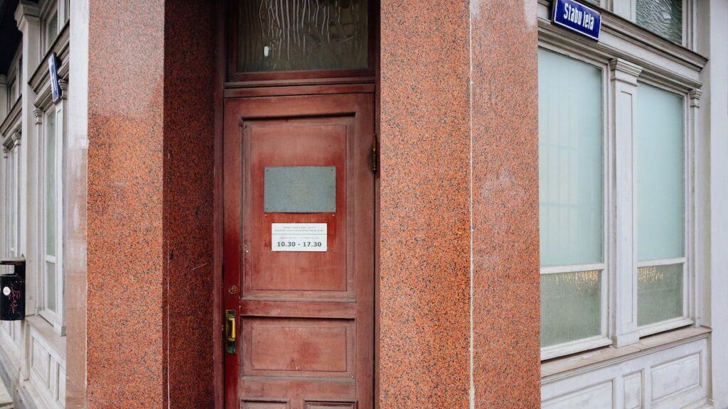 The entrance of the KGB Museum Riga