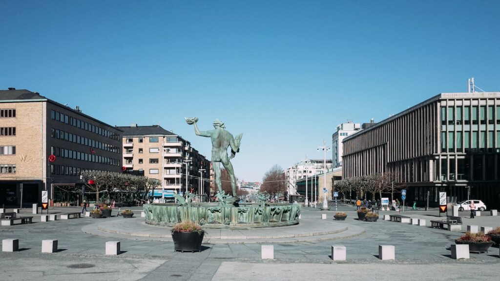 Poseidon statue in Gothenburg Sweden - 2022 year review