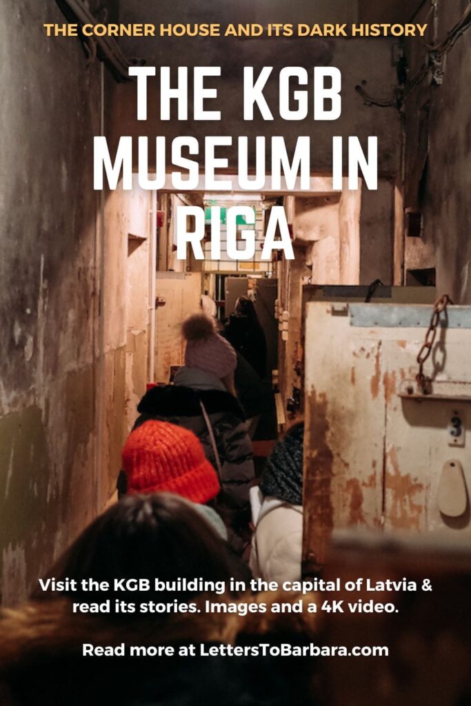 The KGB Museum in Latvia - Corner House - Pinterest Pin