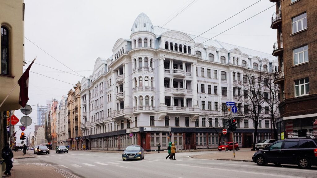 An image showing the former KGB Building in Riga, Latvia. Today it hosts the KGB Museum, and it's one of the best things to do in Riga.