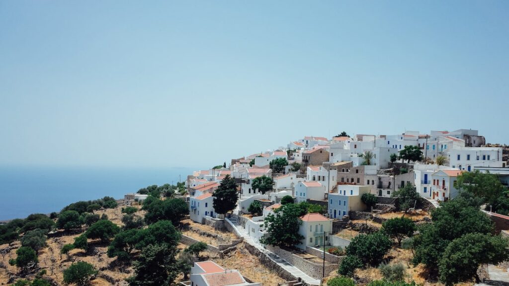 View over Nikia village in Nisyros