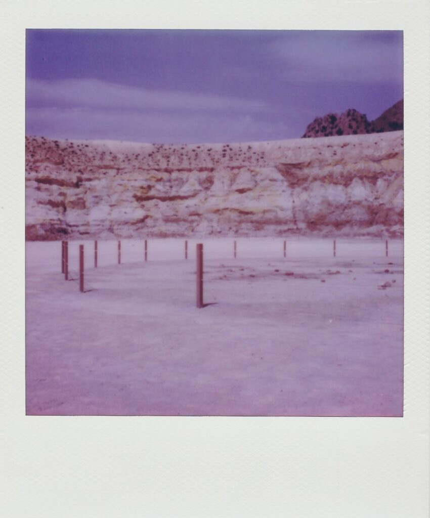 A polaroid from inside the crater Stefanos of Nisyros volcano, taken with the Polaroid SX-70 for the Polaroid Diaries: Dodecanese