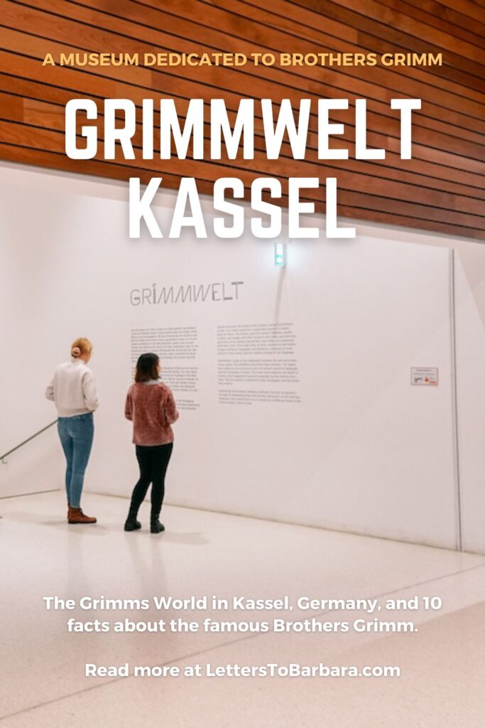 A Pinterest Pin for the article about the Grimmwelt Kassel and the 10 facts about the Brothers Grimm