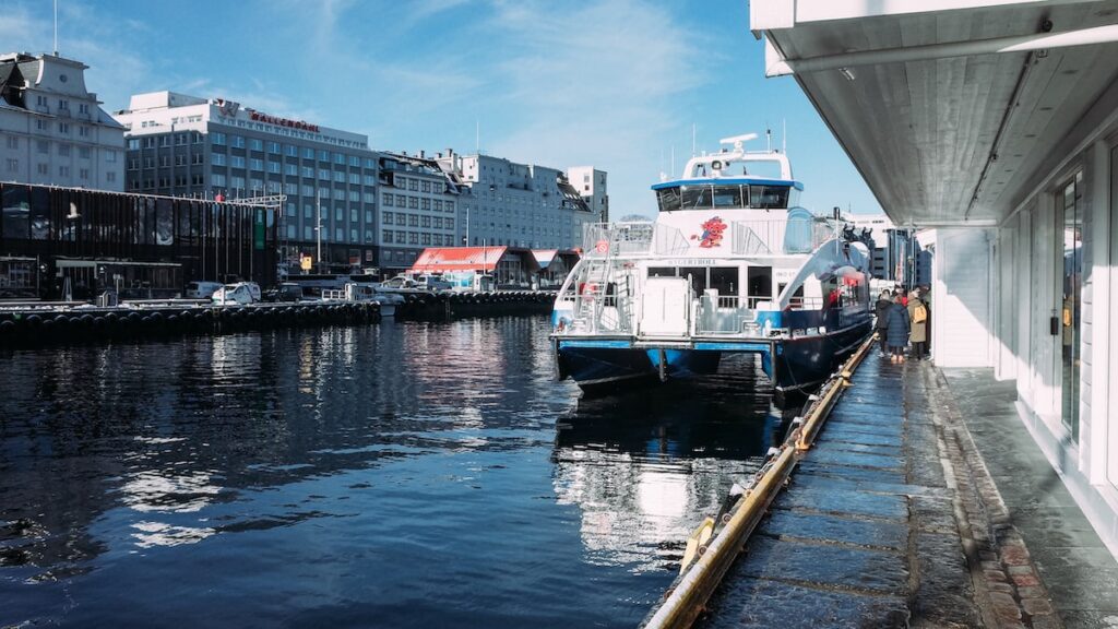 A photo of a boat offering fjord cruises from Bergen to Mostraumen in Norway