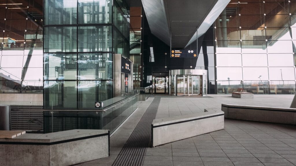 A photo of the exterior of Bergen International Airport